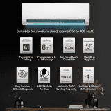 LG 1.5 Ton 5 Star | RS-Q19CNZE|  Inverter Split AC |  White