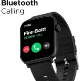 Fire-Boltt Hercules | 1.83" Large Display, BT Calling with Voice Assist & Metal Body Smartwatch | Black Strap, Free Size