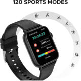Fire-Boltt Hercules | 1.83" Large Display, BT Calling with Voice Assist & Metal Body Smartwatch | Black Strap, Free Size