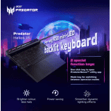 Acer | PREDATOR PHN16-71 Ci9-13900HX | 16GB/1024GB SSD | RTX4070-8GB | 16 WQXGA | WIN11 | NH.QJRSI.003| Abyssal Black