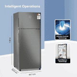 Godrej Edge 294 L 2 Star Frost Free Double Door Refrigerator  | RT EONVALOR 310B 25 RCIM JT ST |  Jet Steel)