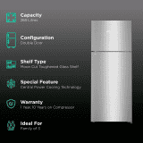 LIEBHERR 265 L 3 Star | Frost Free Double Door Refrigerator with Forced Air Cooling | TCSL 2620 Edelstahllook