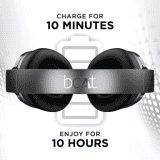 Boat Nirvanaa Headset | Hybrid Active Noise Cancellation | 65H Playback | Gunmetal Grey | 751ANC T