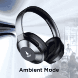 Boat Nirvanaa Headset | Hybrid Active Noise Cancellation | 65H Playback | Gunmetal Grey | 751ANC T