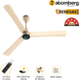 Atomberg Renesa + Ceiling Fan | 1200 mm | BLDC Ceiling Fan with Remote Control & LED Indicators | Metallic Gold