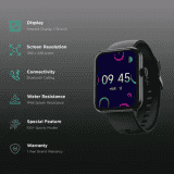 boAt Cosmos Plus Smartwatch with Bluetooth Calling | 45.21mm | AMOLED Display | IP68 Splash Resistant | Jet Black Strap