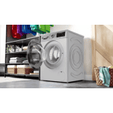 BOSCH | 8 kg | Fully Automatic Front Load Washing Machine with In-built Heater | Silver