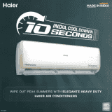 Haier | 1 Ton | 5 Star Split Inverter | HS13E-TXW5B | AC | White