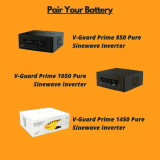 V-Guard VJ145 Flat Tubular Battery 135Ah | 40 Months Warranty VJ145 use with Pure Sine Wave Inverter