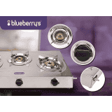 Blueberry's Blaze Full Stainless Steel Gas Stove | 3 Burner