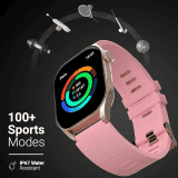 Fire-Boltt Emperor | BSW123  | Bluetooth Calling Smartwatch | GOLD PINK