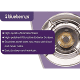 Blueberry's Blaze Full Stainless Steel Gas Stove | 3 Burner