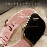 Fire-Boltt Emperor | BSW123  | Bluetooth Calling Smartwatch | GOLD PINK