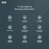 IFB 7.0 Kg 5 Star | TL-RES| Fully Automatic Top Load Washing Machine| Light Grey
