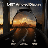 Boat Lunar Peak Smart Watch | 1.45" AMOLED Display, Advanced BT Calling, Always on Display, Cloud & Custom Watch Faces, in-Built Games | Black