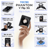 Tecno Phantom V Flip 5G | 256 GB / 8 GB RAM | MYSTIC DAWN