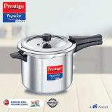 Prestige Popular Svachh  | Spillage Control | Stainless Steel | Pressure Cooker | Silver | 5 L