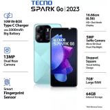 Tecno Spark Go 2023 | 64 GB | 4 GB RAM | UYUNI BLUE