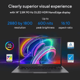 ASUS Vivobook Core i9 | 6 GB RAM/1TB SSD | 14X OLED| 4GB RTX 3050 | K3405VCB-KM951WS | Windows 11 Home | Black