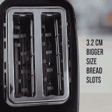 Havells Crisp Plus 750-Watt Pop-up Toaster | Black