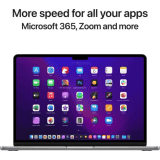 APPLE 2022 MacBook AIR Apple M2 | 8 GB | 512 GB SSD | Mac OS Monterey | MLXX3HN/A | 13.6 Inch | Space Grey | 1.24 Kg