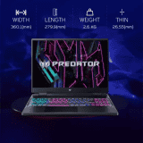 Acer | Predator | Intel Core i7 | 13th Gen | 13700HX | 16 GB | 1 TB SSD | NVIDIA GeForce RTX 4060 | PHN16-71 | Gaming Laptop