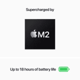 APPLE 2022 MacBook AIR Apple M2 | 8 GB | 512 GB SSD | Mac OS Monterey | MLXX3HN/A | 13.6 Inch | Space Grey | 1.24 Kg