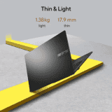 ASUS Vivobook Go Thin and Light Laptop | Ryzen 3 Quad Core 7320U | E1404FA-NK322WS | 8 GB/512 GB SSD/Windows 11 Home | Mixed Black