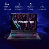 Acer Predator Neo (2023) Gaming Laptop |  Intel Core i5 13th Gen 13500HX | 16 GB/512 GB SSD/Windows 11 Home/6 GB Graphics/NVIDIA GeForce RTX 4050 | PHN16-71-59XW/ PHN16-71-553K| Obsidian Black