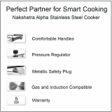 Prestige Nakshatra Alpha Svachh 3 L Induction Bottom Pressure Cooker  | Stainless Steel