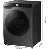 SAMSUNG 10 kg with Wi-Fi Enabled Fully Automatic Front Load Washing Machine with In-built Heater  | |WD10T704DBX/TL | Grey  |