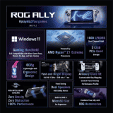 ASUS | ROG Ally AMD Ryzen Z1 | Octa Core Extreme | RC71L-NH001W | 16 GB | 512 GB SSD | Handheld Gaming PC | Pure White