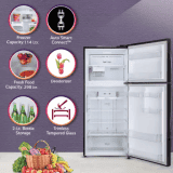 LG 1 Star Frost Free Double Door Convertible Refrigerator | Door Cooling | Inverter Compressor | Express Freeze | Multi Air Flow | 412 L | GL-T432AESR | Ebony Sheen