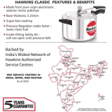 Hawkins CL50 Classic Pressure Cooker | 5 L