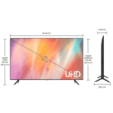 Samsung 4K Ultra HD Smart LED TV | UA65AU7500KLXL | 65 inches | Titan Gray