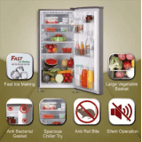 LG | GL-B199GGXB | 185 L  | Direct Cool Single Door | 1 Star | Refrigerator | Dim Grey