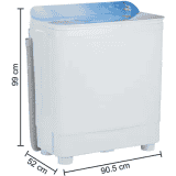 Haier Semi Automatic Top Load Washing Machine | 9.5 kg | Multicolor | HTW95-178