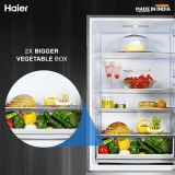 Haier Frost Free Double Door Bottom Mount Convertible Refrigerator | Magic Convertible Inverter | 2 Star | 445 L | HRB-4952BIS-P