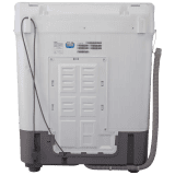 Haier 8 kg 5 Star | Semi Automatic Washing Machine | Anti Bacterial Vortex Pulsator HTW80-178 | Burgundy with Flower