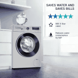 BOSCH 8 kg | Fully Automatic Front Load Washing Machine | WAJ2426PIN | In-built Heater | Silver