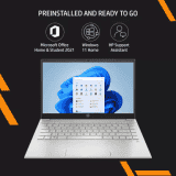 HP Pavilion AMD Ryzen 5 Hexa Core Thin and Light Laptop | 5625U  | 14-EC1003AU | 8 GB/512 GB SSD/Windows 11 Home | Natural Silver