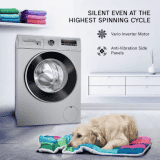 BOSCH 8 kg | Fully Automatic Front Load Washing Machine | WAJ2426PIN | In-built Heater | Silver