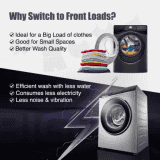 Whirlpool 7 kg | inverter Fully Automatic Front Load Washing Machine | In-built Heater | Xpert Care XO7012BYS | Magestic Silver