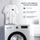 BOSCH 8 kg | Fully Automatic Front Load Washing Machine | WAJ2426PIN | In-built Heater | Silver