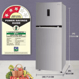 LG 343 L Frost Free Double Door | 3 Star Convertible Refrigerator | GL-T382VPZX | Shiny Steel