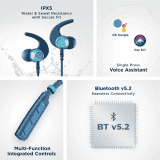 boAt Rockerz 235 Pro with upto 20 Hours Playback & ASAP Charge Bluetooth Headset  | Furious Blue
