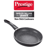 Prestige omega deluxe granite fry pan 240mm Induction Bottom Non-Stick Coated Cookware Set  | Aluminium