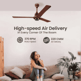 Orient Electric EcoTech Supreme Ceiling Fan | 5 Star | 1200 mm | BLDC Motor | Remote | 3 Blade | Brown