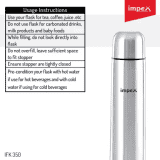 IMPEX Thermosteel 350 ml Flask | Silver Steel | Ifk 350