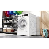 BOSCH Fully Automatic Front Load Washing Machine | In-built Heater | 8 kg | WGA13400IN | White